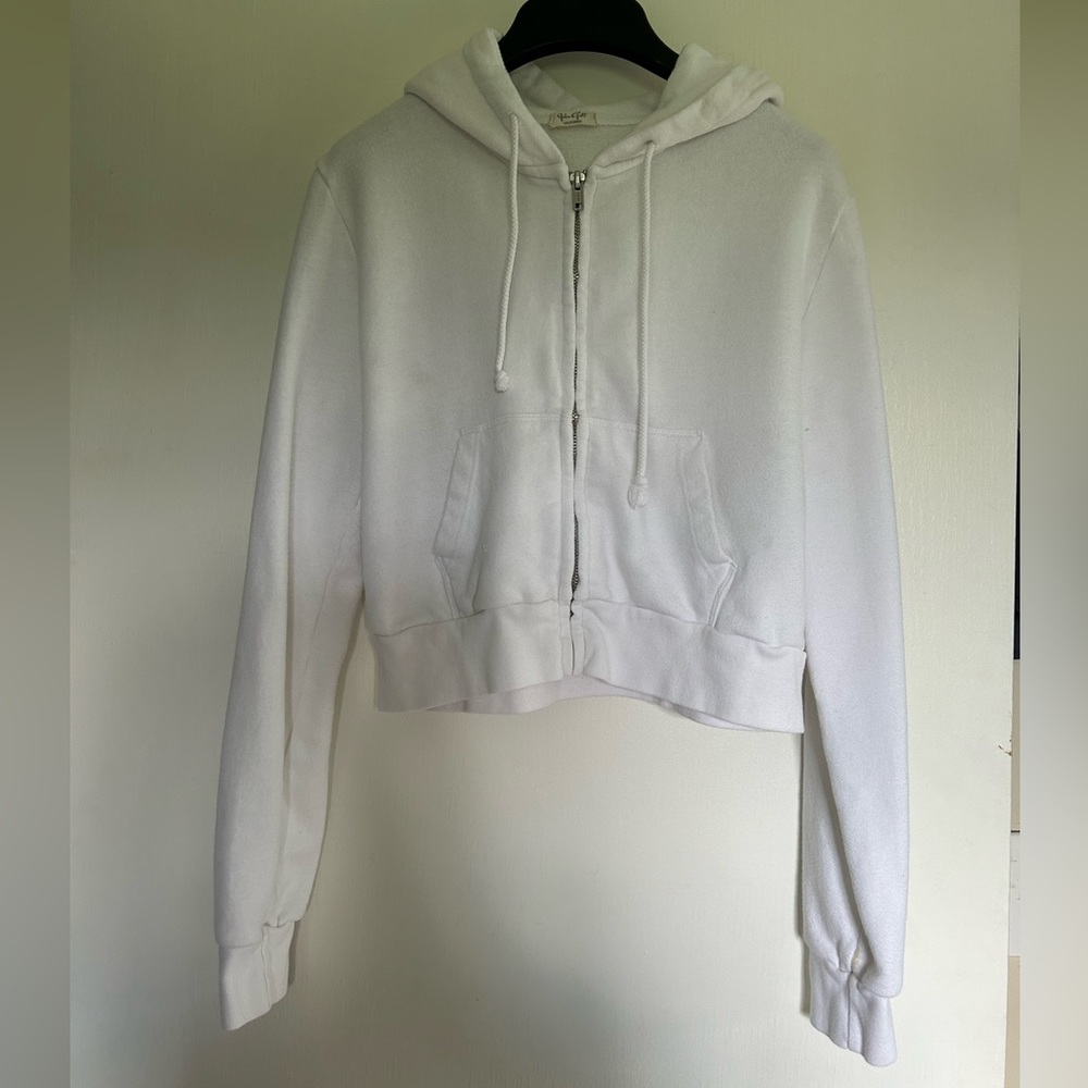 White Zip Up